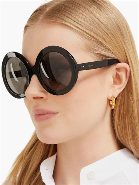 celine black round glasses|Celine transparent sunglasses.